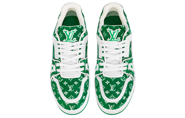 LOUIS VUITTON LV Trainer Sneakers 'Green Monogram' 1ABFSA