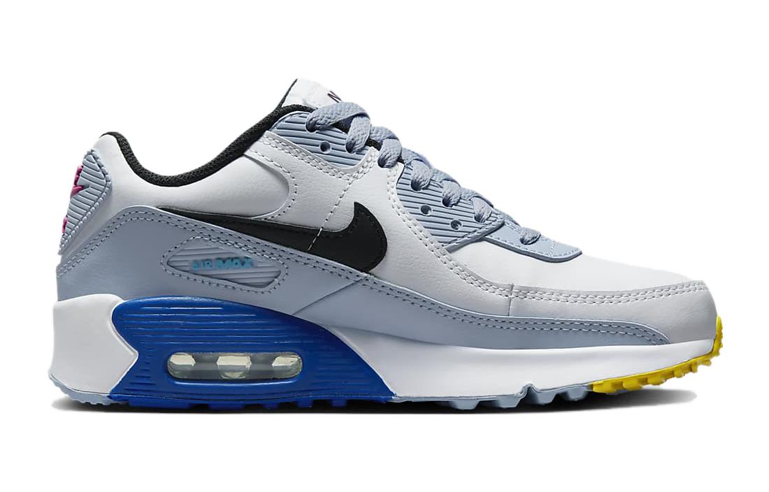 (GS) Nike Air Max 90 Leather 'White Blue Whisper' DV3607-101