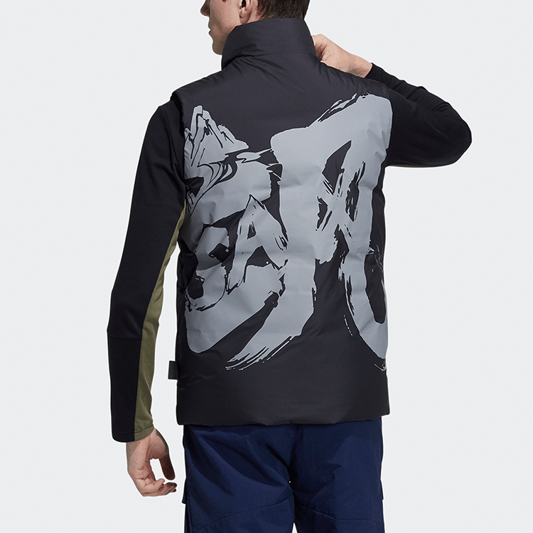 adidas Zjy Graphic Down Vest 'Black' H20779