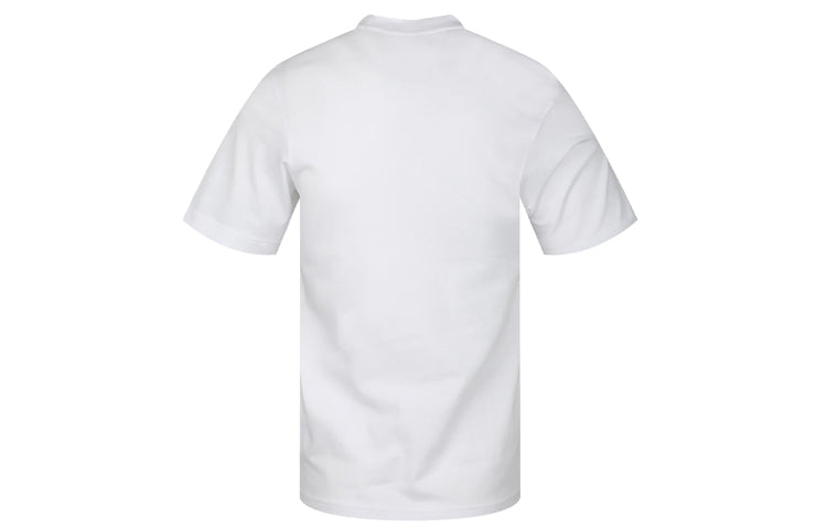 adidas Sports Logo Round Neck Short Sleeve White FN1752