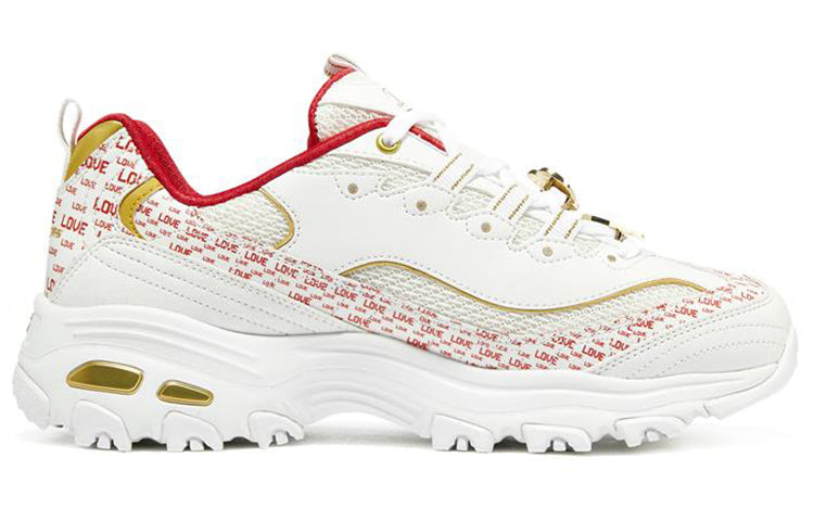(WMNS) Skechers D'Lites 1.0 'White Red' 149790-WRD