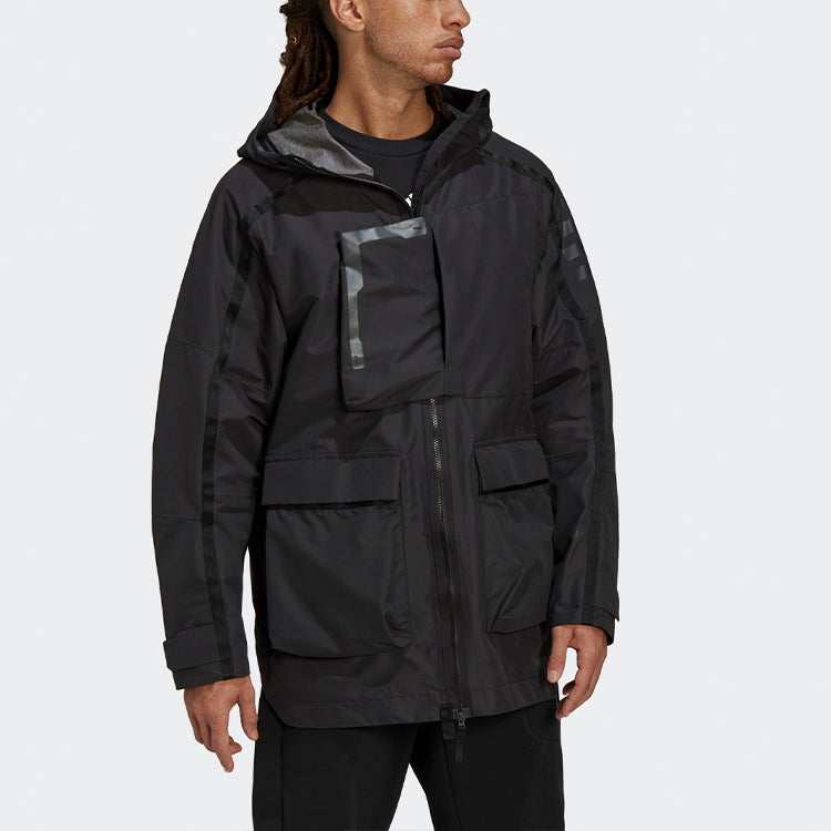 adidas Xploric R.r Sports Hooded Jacket Black H65704