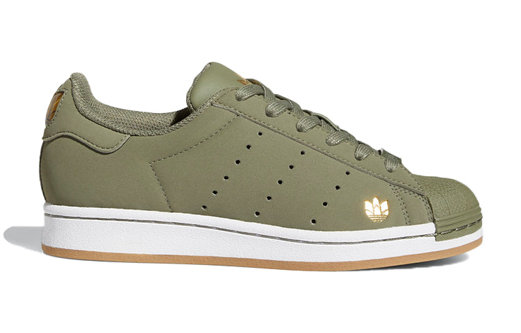 (GS) adidas Originals Superstar Pure Shoes 'Olive Green White' FZ2213