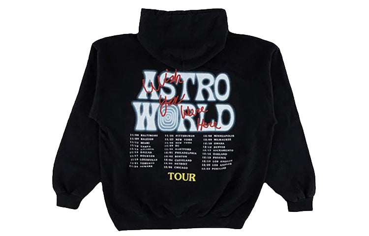 Travis Scott Unisex Cactus Jack Astro World Series Logo Printing Black TC-248