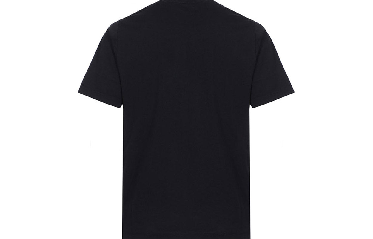 Men's KENZO Tiger Head Pattern Loose Round Neck Short Sleeve Black T-Shirt FA55TS5004YA