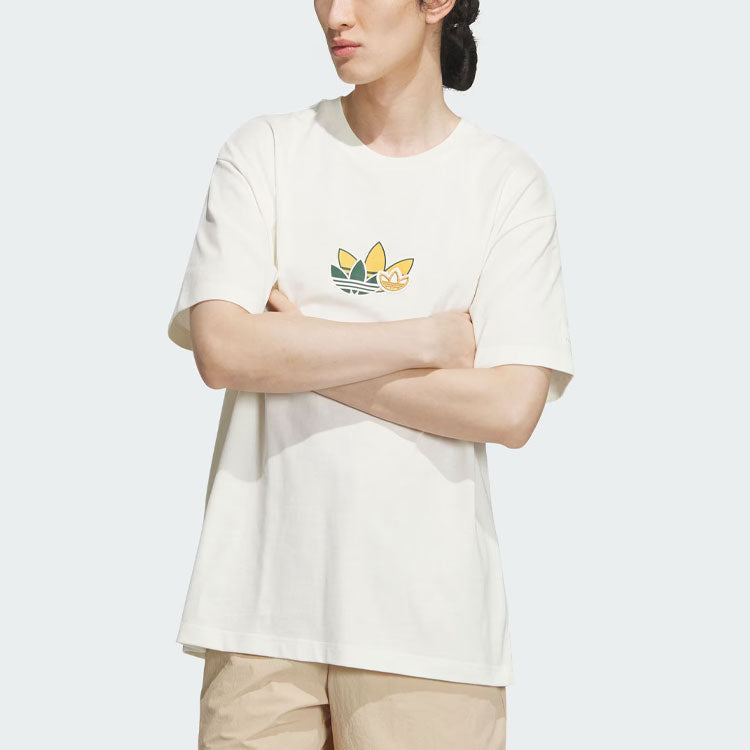 adidas Originals Trefoil Graphic T-Shirts 'White' IN1043