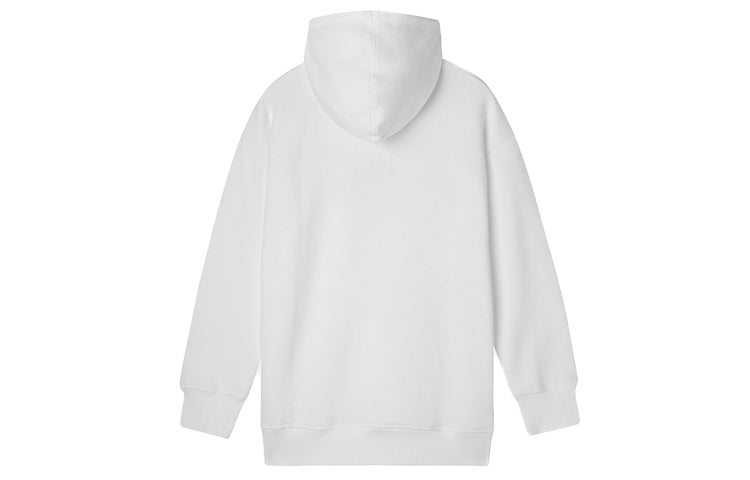 (WMNS) New Balance Classic Core Hoodie 'White Black' AWT93595-WT