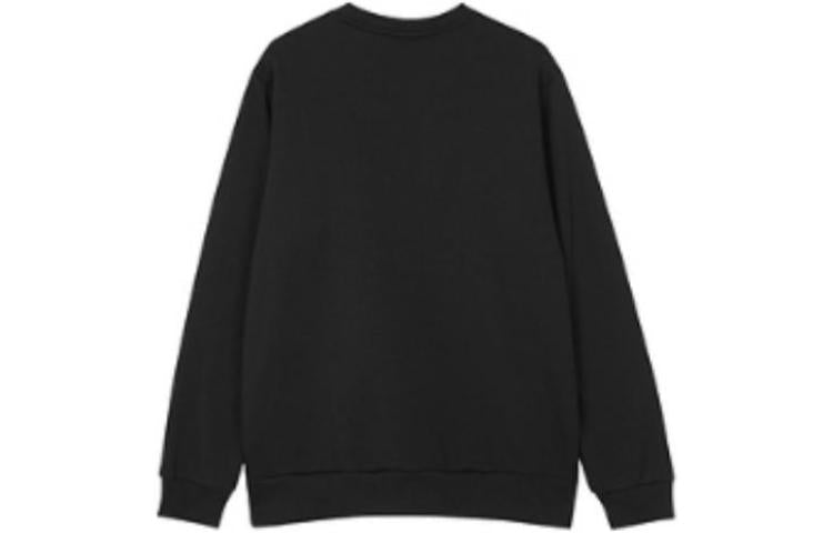 Skechers Logo Printed Crew Sweater 'Black Grey White Purple' L422U233