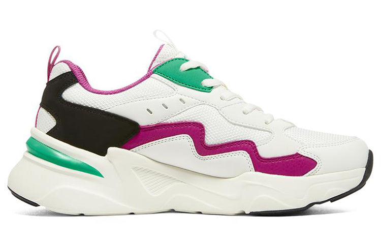 (WMNS) Skechers Bobs Bamina 'White Green Pink' 117044-WPTQ