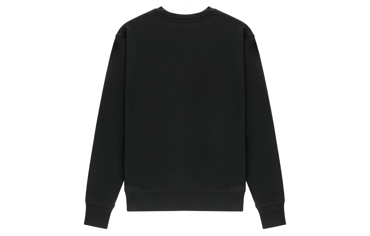 New Balance Essentials Stacked Logo French Terry Crewneck Asia Sizing 'Black' AMT31538-BK