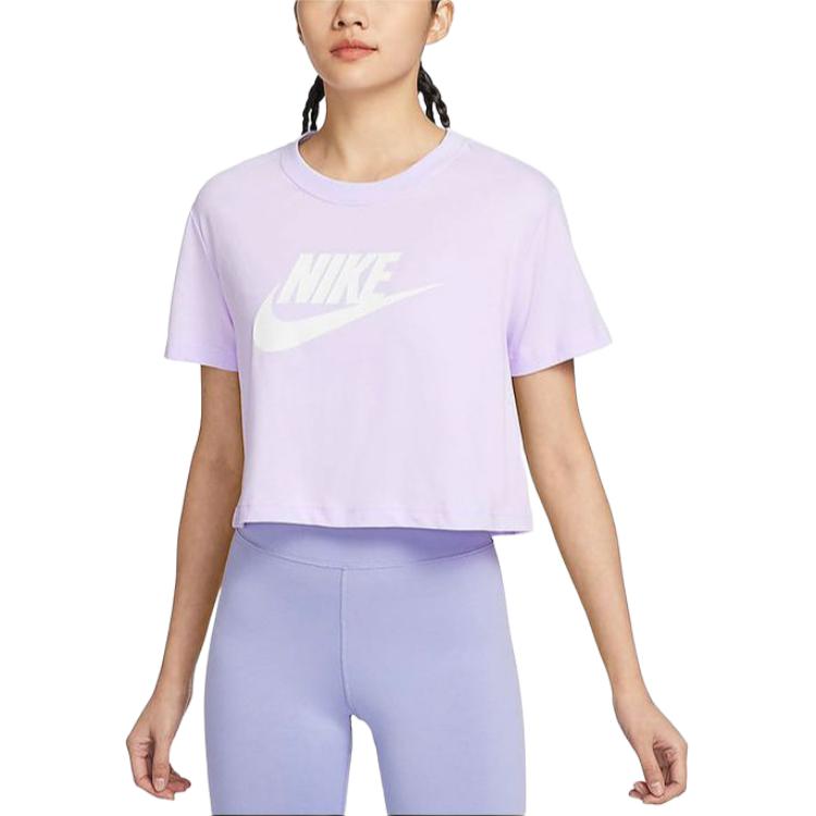 (WMNS) Nike Sportswear Essential Crop Top (Asia Sizing) 'Purple' BV6176-511
