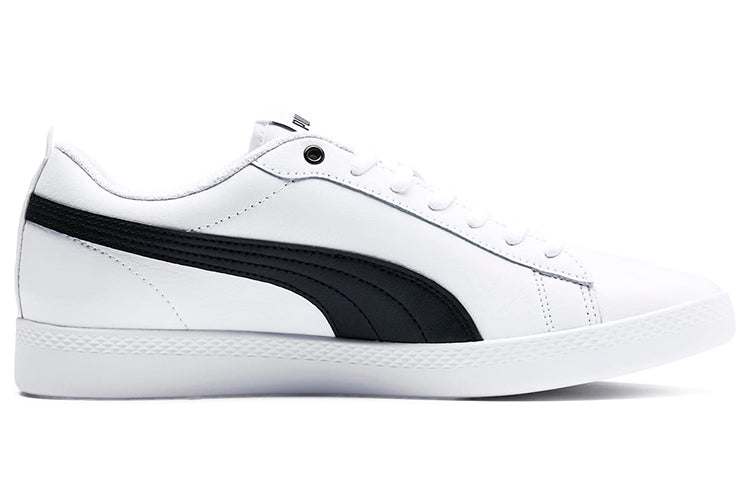 (WMNS) PUMA Smash v2 Leather 'White Black' 365208-01