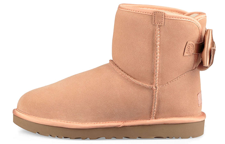 (WMNS) UGG Satin Bow Mini 'Coral' 1098081-SNTN
