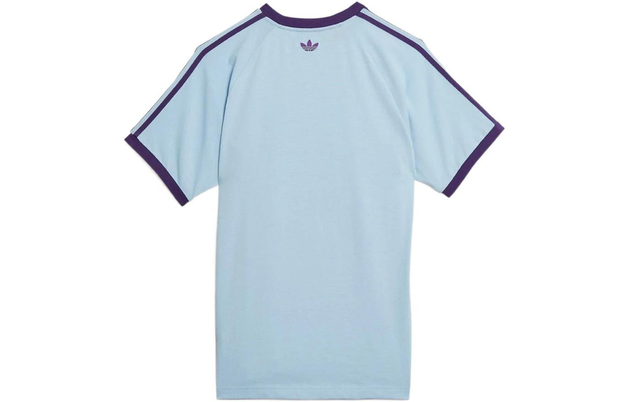 adidas originals Originals x Kerwin Frost Crossover Cartoon Pattern Printing Sports Short Sleeve Pink Blue HB7424
