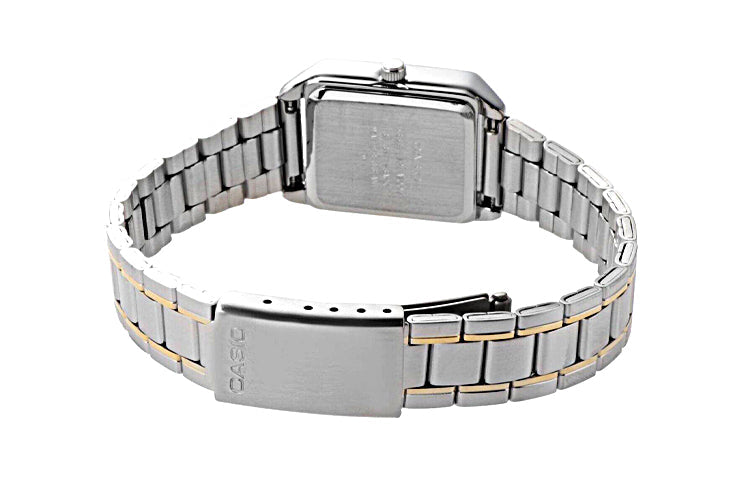 CASIO DRESS Series Stainless Steel StrapSquare Golden Quartz Waterproof Gold Analog LTP-V007SG-9B
