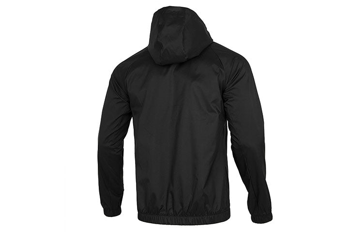 Men's adidas 3s Wb Casual Sports Woven Hooded Jacket Autumn Black HE4322