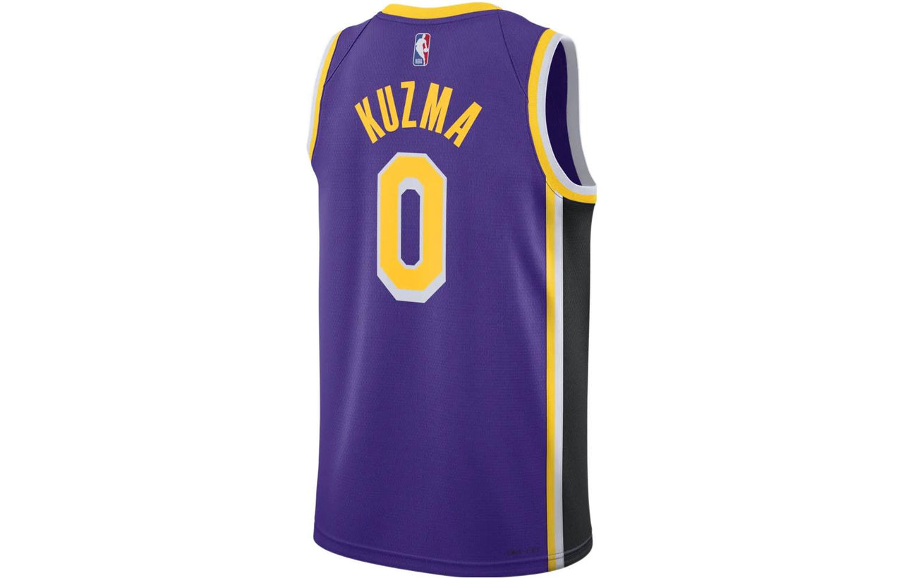 Air Jordan NBA Retro Sports Basketball Jersey/Vest Los Angeles Lakers Kuzma 0 Purple CV9481-506