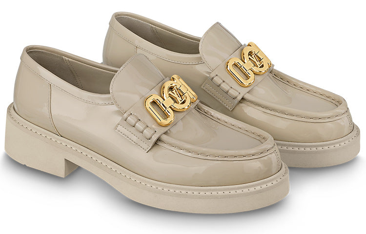 (WMNS) LOUIS VUITTON LV Academy Loafers 'Beige' 1ABO3I