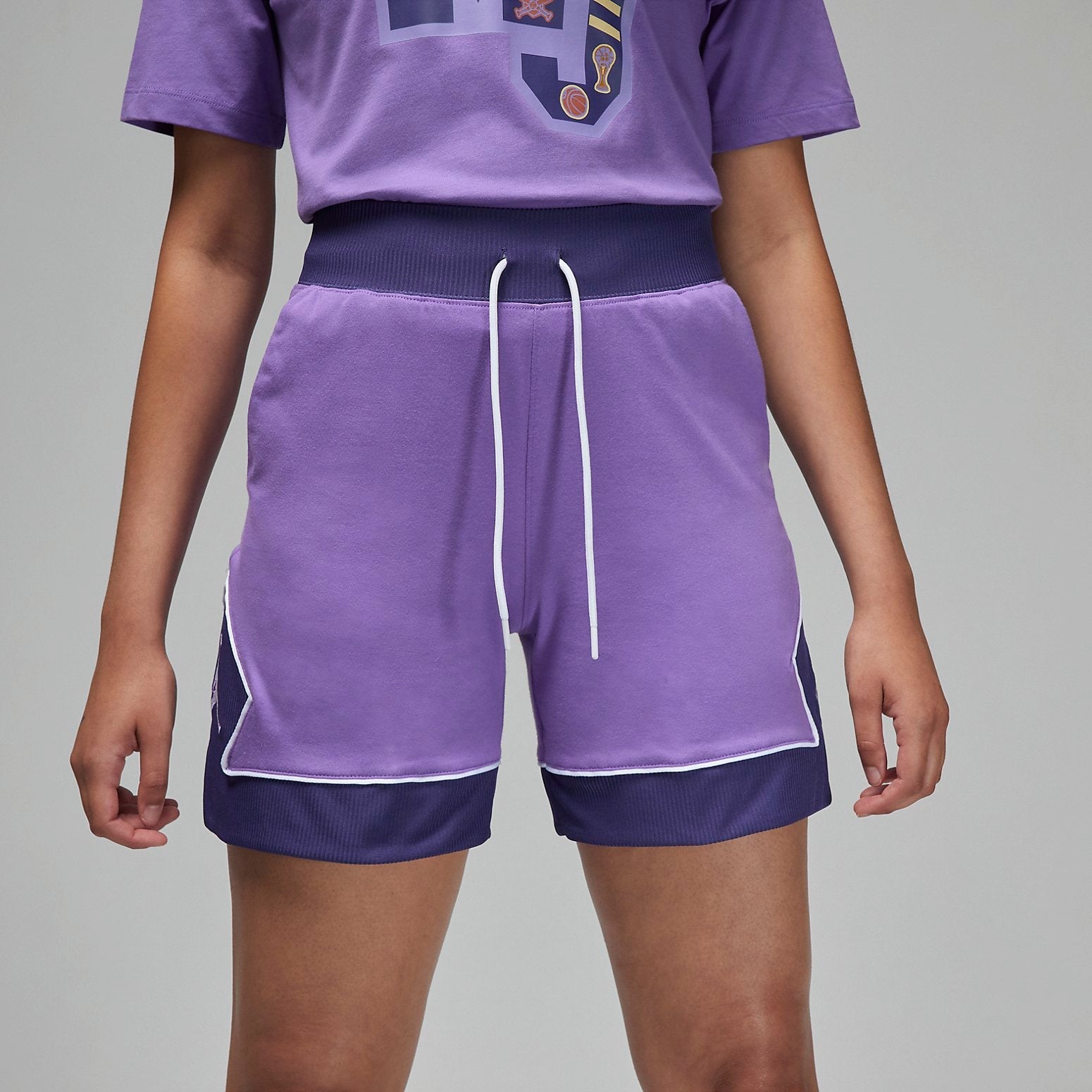 (WMNS) Air Jordan Diamond Shorts 'Purple' DZ3352-542