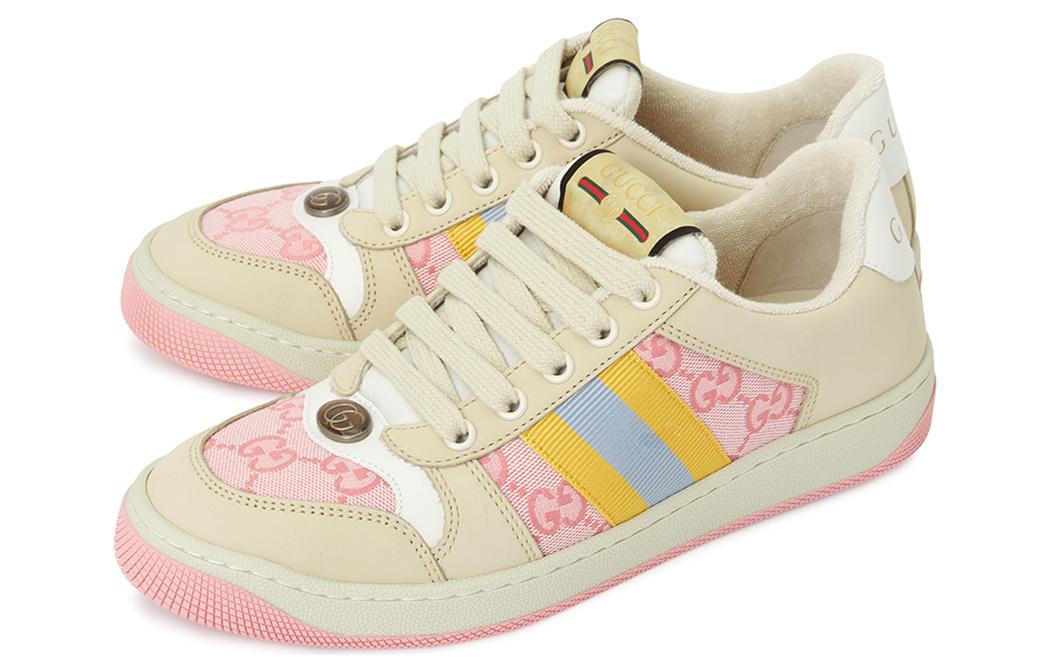(WMNS) Gucci Screener GG Sneakers 'Pink Beige' 741575-9SFR0-8478