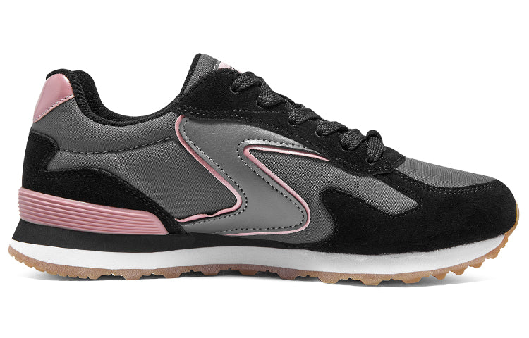 (WMNS) Skechers OG 85 'Black Grey Pink' 177001-BLK