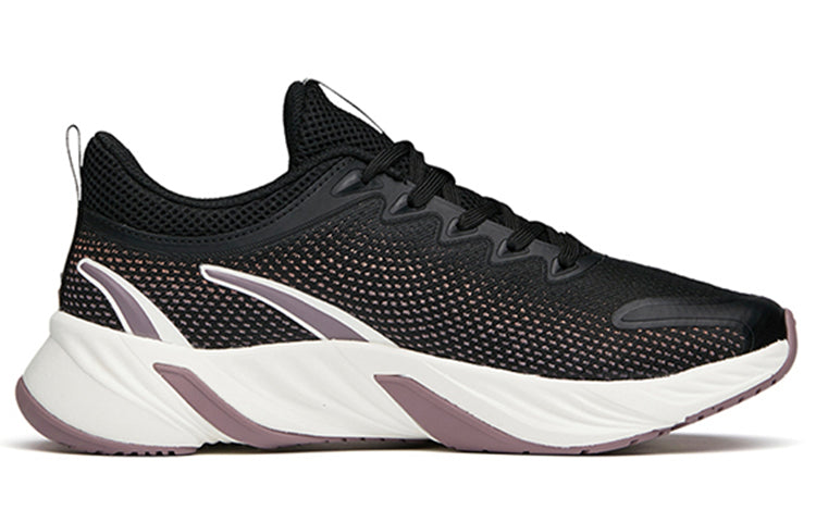 (WMNS) ANTA Running Series Low 'Black Purple' 122145523-5
