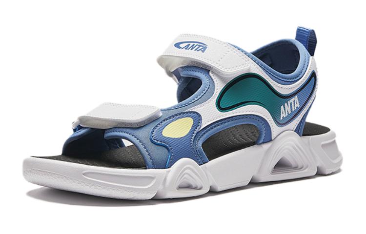 (GS) ANTA Outdoor Sandals 'White Blue' A312426933-1