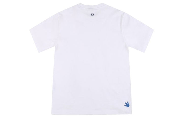 MLB Los Angeles Dodgers Dragon Embroidered Cartoon Series Short Sleeve Unisex White 31TSTH931-07W