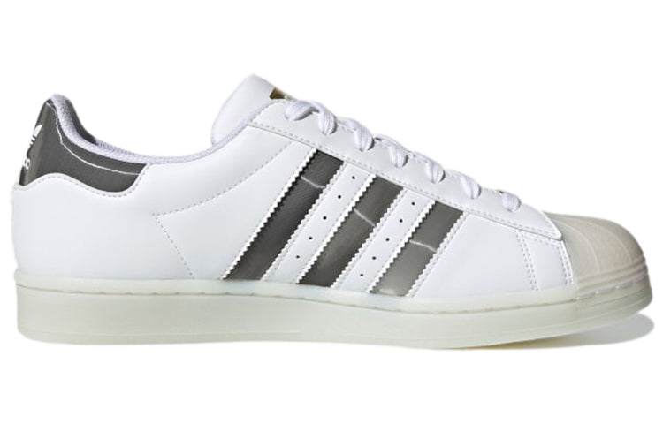 adidas originals Unisex Superstar Sneakers White/Silver/Grey H00233