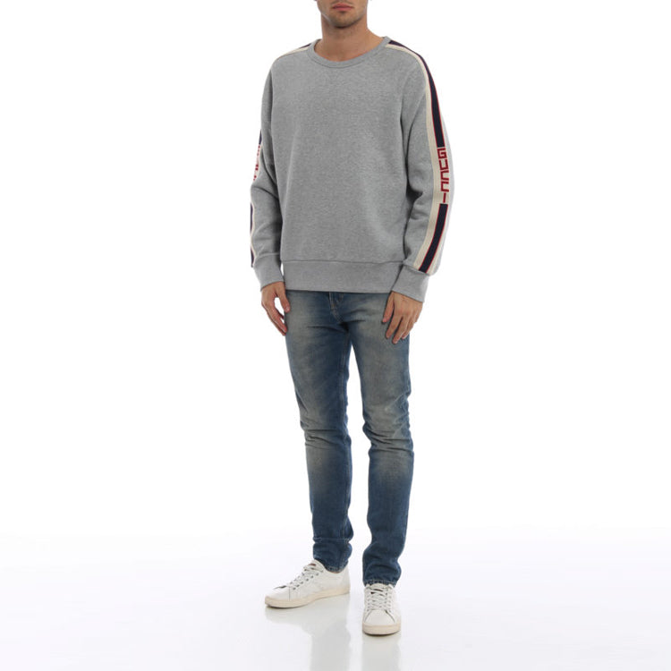 Gucci Side Sleeve Logo Turtleneck Sweatshirt 'Grey' 522846-X9I97-1295