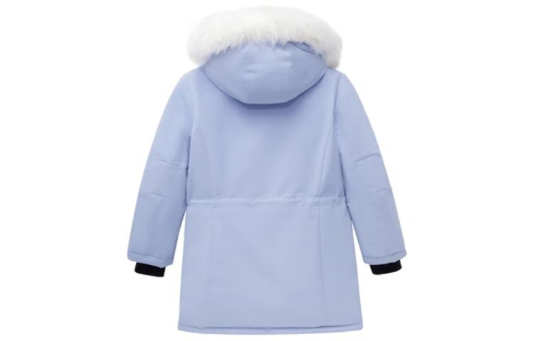 (WMNS) New Balance Logo Hooded Parka Jacket 'Light Blue White' 5PC44432-LBL
