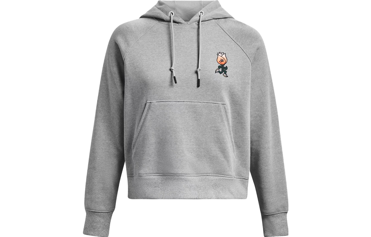 (WMNS) Under Armour Heavyweight Terry Rose Hoodie 'Grey' 1379834-011