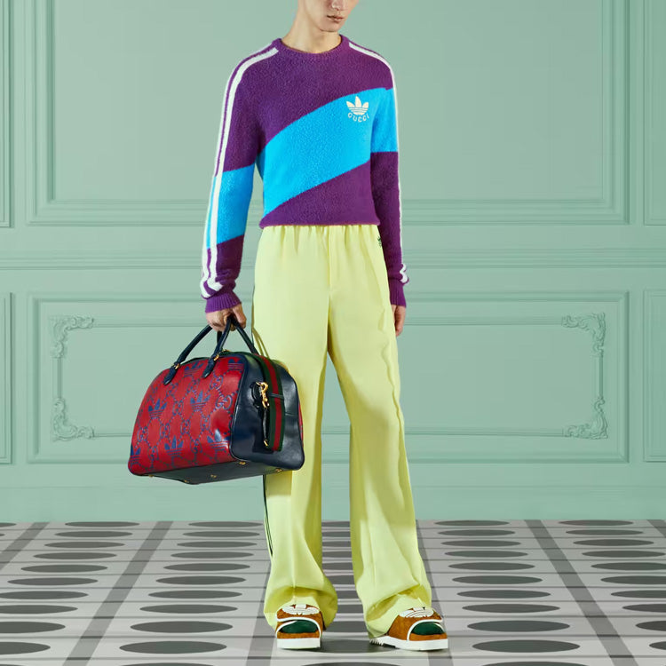Gucci x adidas Wool Sweater 'Purple Light Blue' 723092-XKCTZ-5998