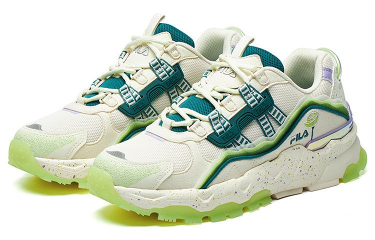 (WMNS) FILA Disruptor Low Sneakers 'White Green' F12W131114FWS