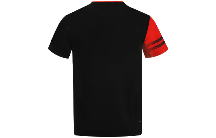 Li-Ning Badminton Series Quick Dry Training tournament Short Sleeve Black AAYS071-2