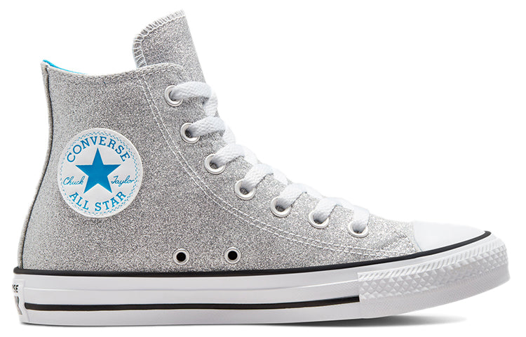 (WMNS) Converse Chuck Taylor Authentic Glam Hi 'Gray Silver' 572046C