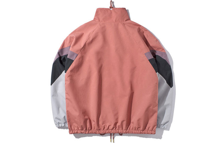 Li-Ning Contrasting Colors Sports Loose Jacket 'Red Grey' AJDP269-1