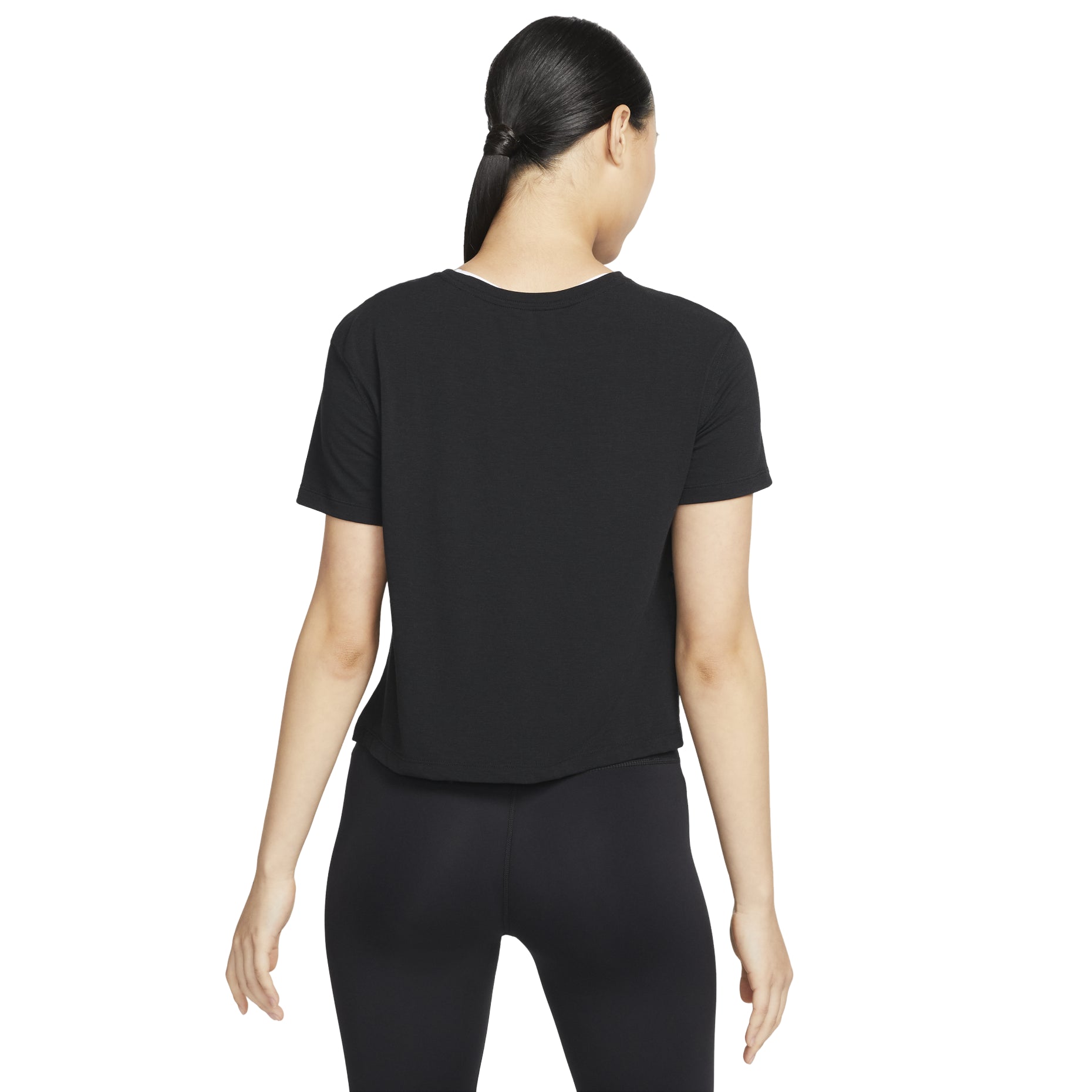 (WMNS) Nike Solid Color Round Neck Loose Short Sleeve T-shirt Black DM7026-010