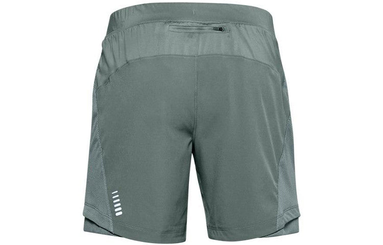 Under Armour Qualifier SpeedPocket 7 inch Shorts 'Green' 1326600-424