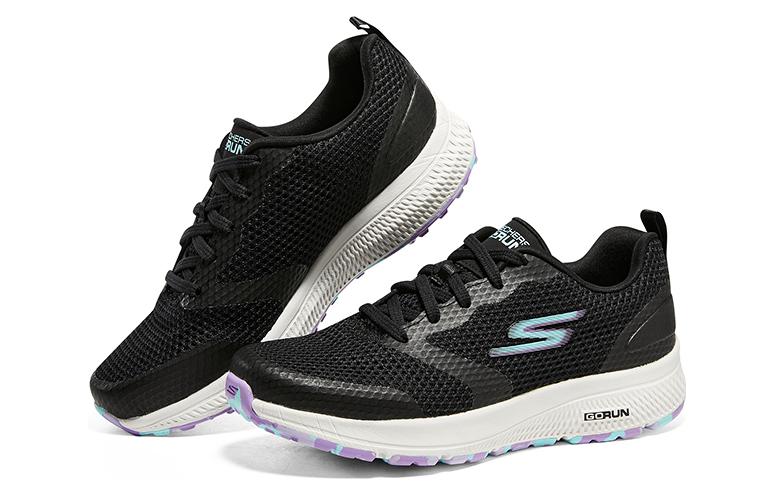 (WMNS) Skechers Go Run Consistent 'Black Lavender' 128292-BKLV