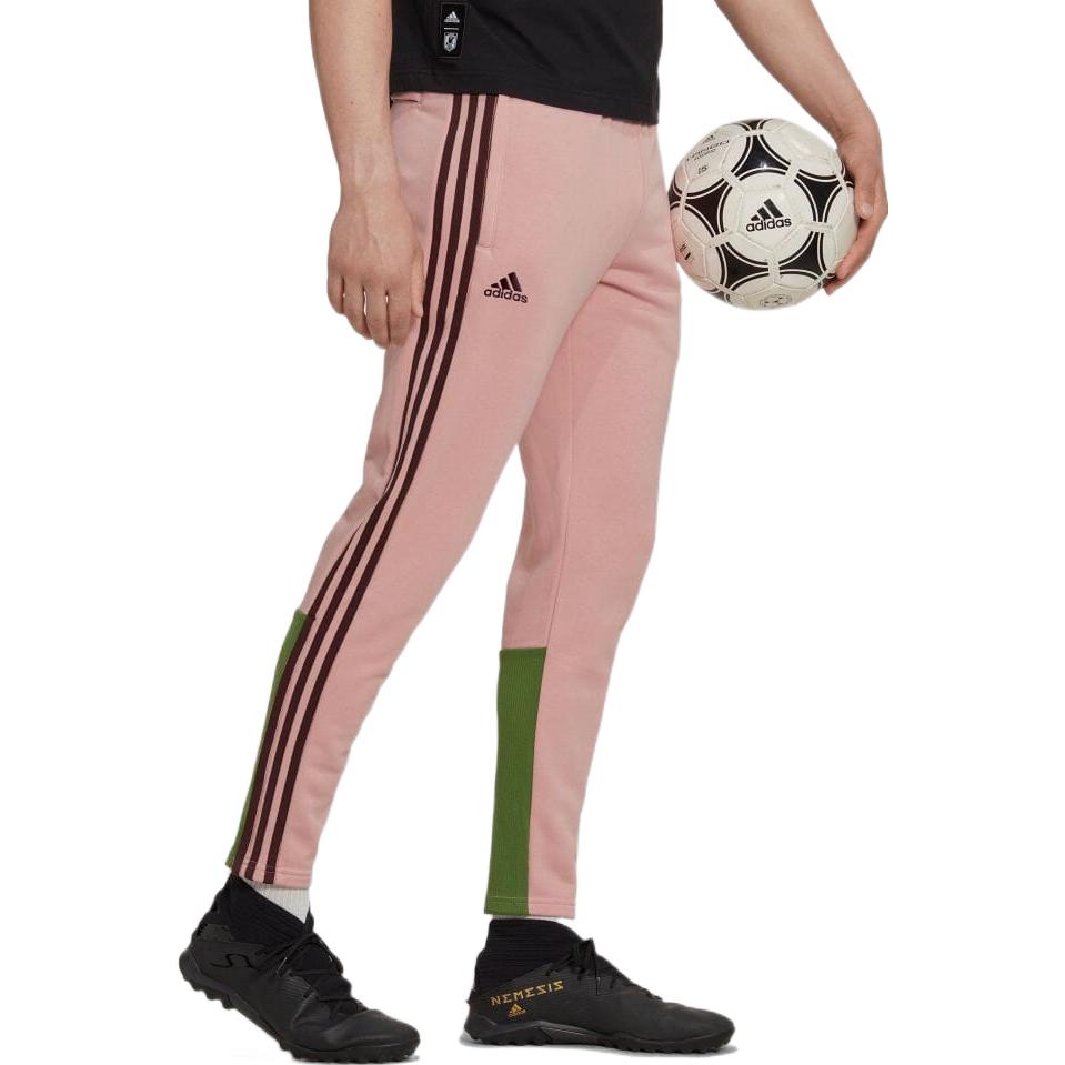 adidas Colorblock Stripe Alphabet Cone Sports Pants Men's Pink Green HT6892