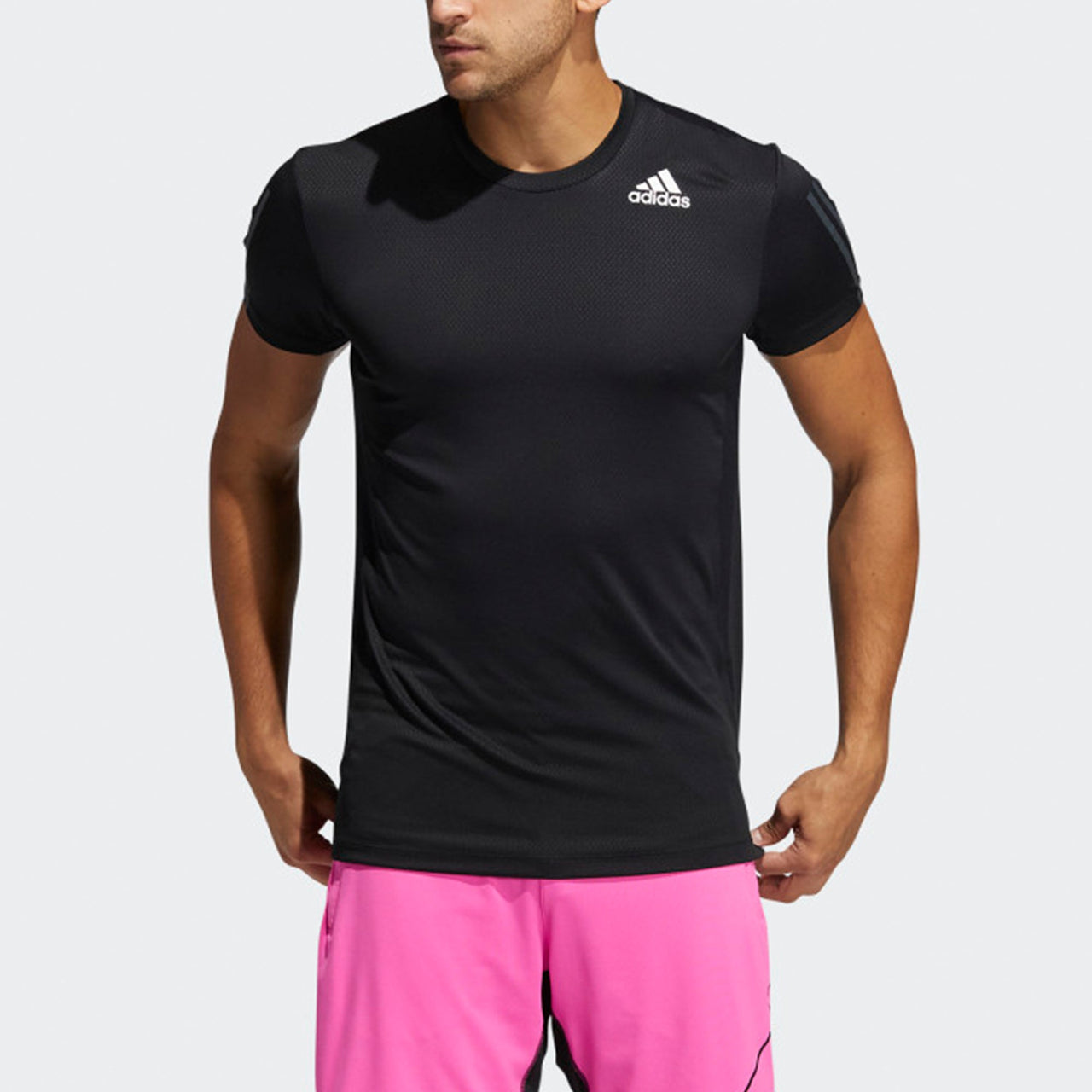 adidas Hrdy 3s Tee Sports Running Short Sleeve Black GP7653