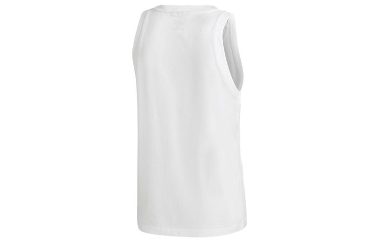 adidas originals Embroidered Logo Retro Sports Vest White GE0855