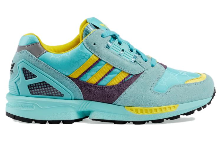 (WMNS) adidas x Gucci ZX 8000 'Aqua Blue Yellow Brown' 722212-AAA9L-4644