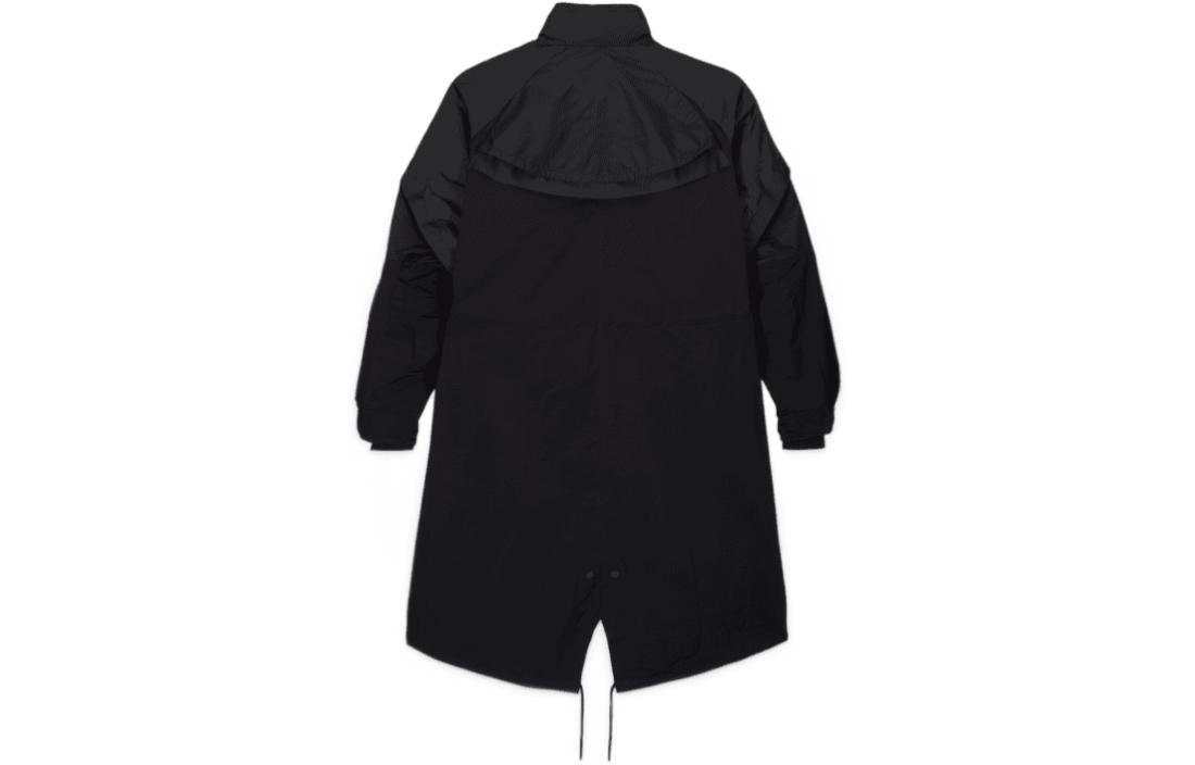 Nike x sacai Funnel-Neck Oversized-Fit Shell Trench Jacket 'Black' DQ9027-010