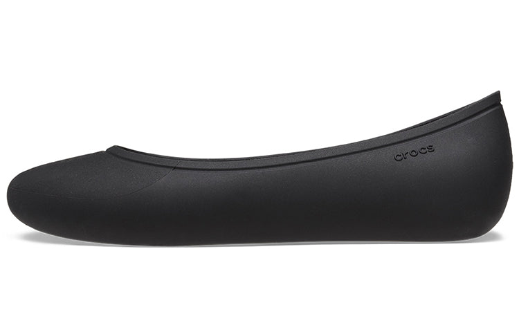 (WMNS) Crocs Brooklyn Flats 'Black' 209384-001