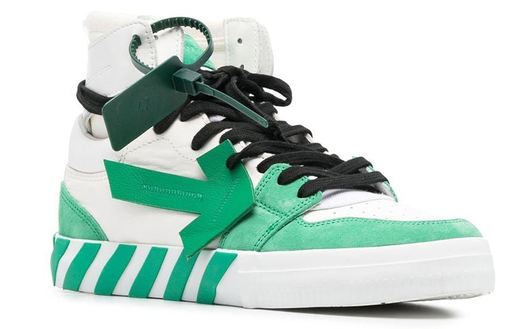 Off-White Vulcanized High-Top 'Green White' OMIA225F22LEA0010155