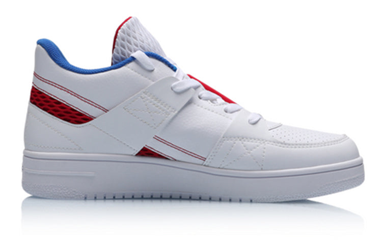 Li-Ning Classic Skateboarding Low 'White Blue Red' AGBP061-1