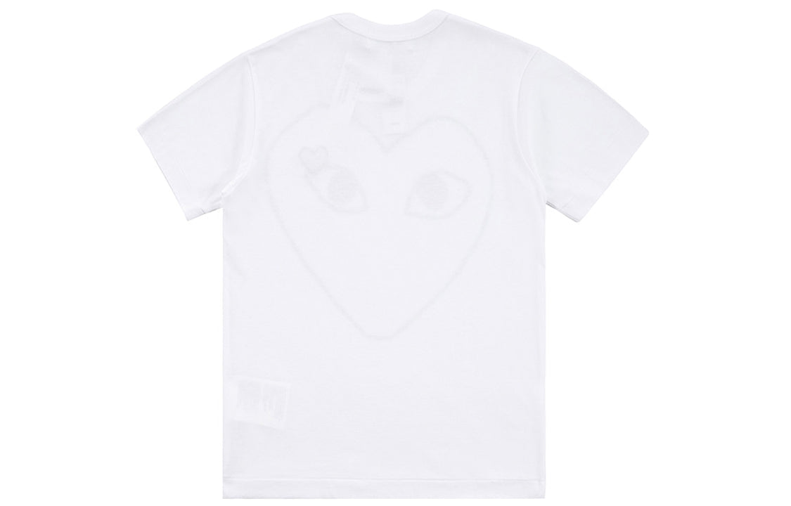 COMME des GARCONS PLAY Outlined Heart Tee 'White Black' AZ-T101-051-1