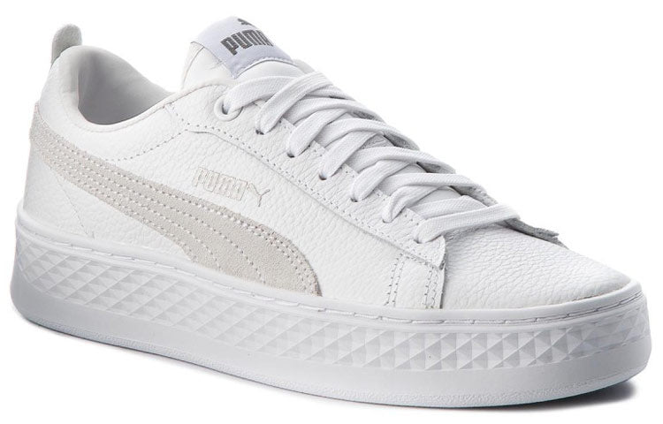 (WMNS) PUMA Smash Platform Low 'White' 366487-06